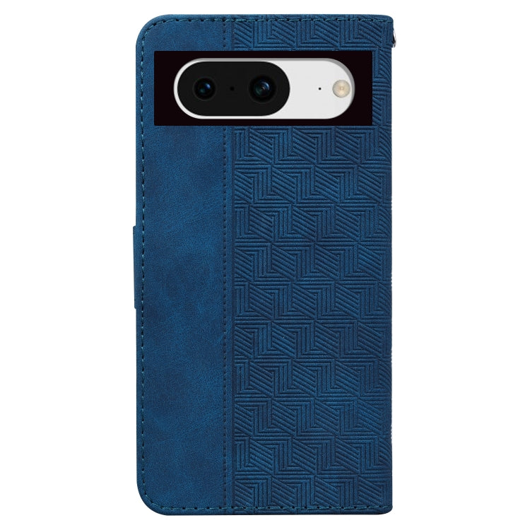 For Google Pixel 8 Geometric Embossed Leather Phone Case