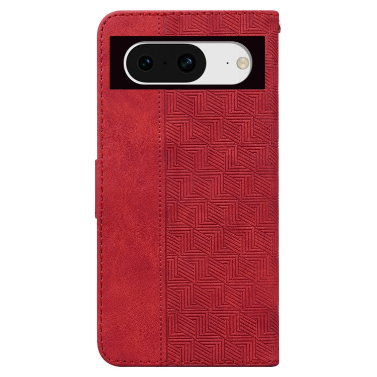 For Google Pixel 8 Geometric Embossed Leather Phone Case