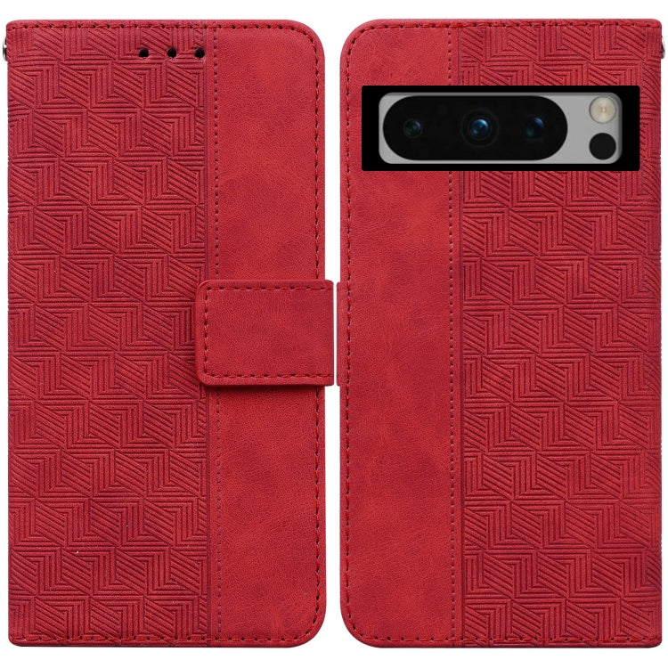 For Google Pixel 8 Pro Geometric Embossed Leather Phone Case