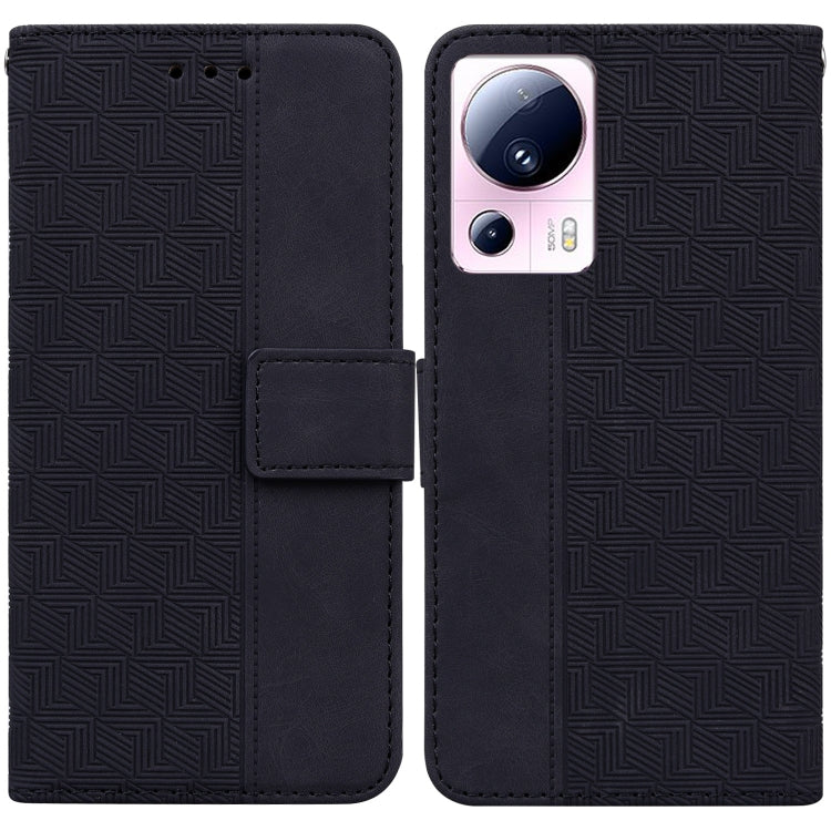 For Xiaomi 13 Lite / Civi 2 Geometric Embossed Leather Phone Case