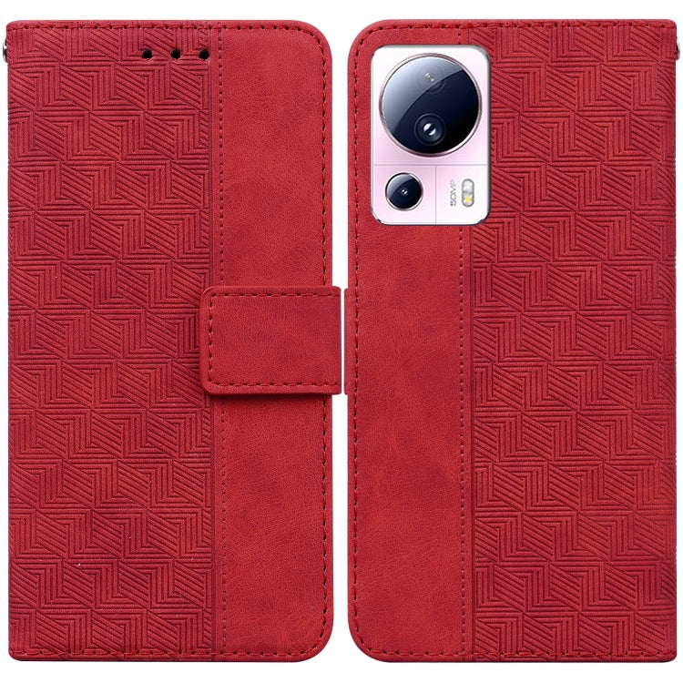 For Xiaomi 13 Lite / Civi 2 Geometric Embossed Leather Phone Case