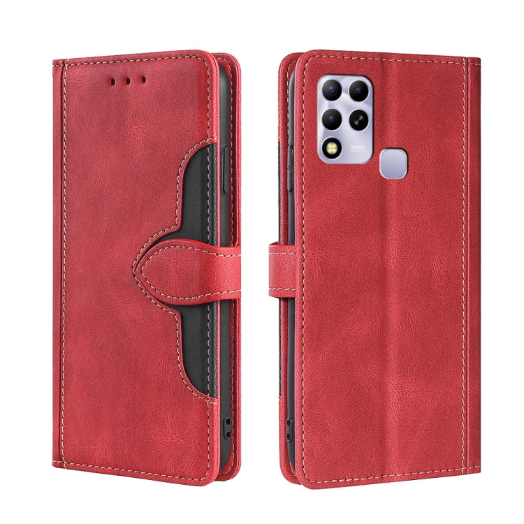 For Infinix Hot 11 Russia Skin Feel Magnetic Buckle Leather Phone Case