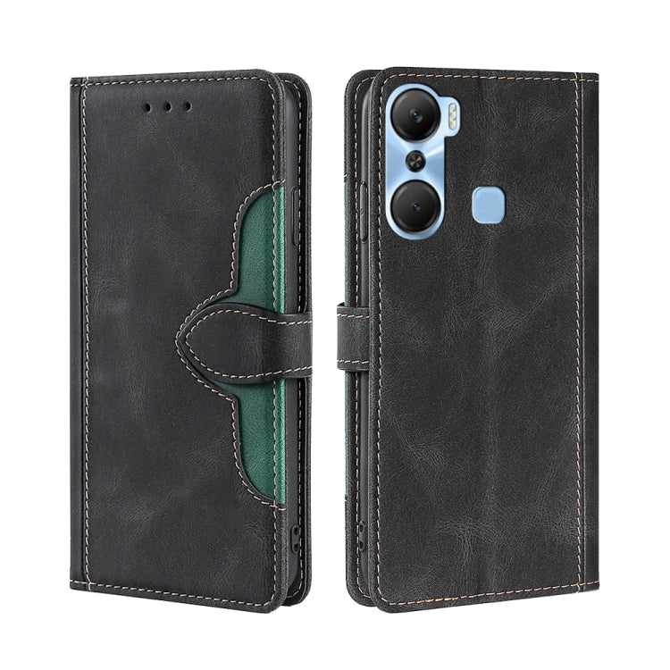 For Infinix Hot 12 Pro Skin Feel Magnetic Buckle Leather Phone Case