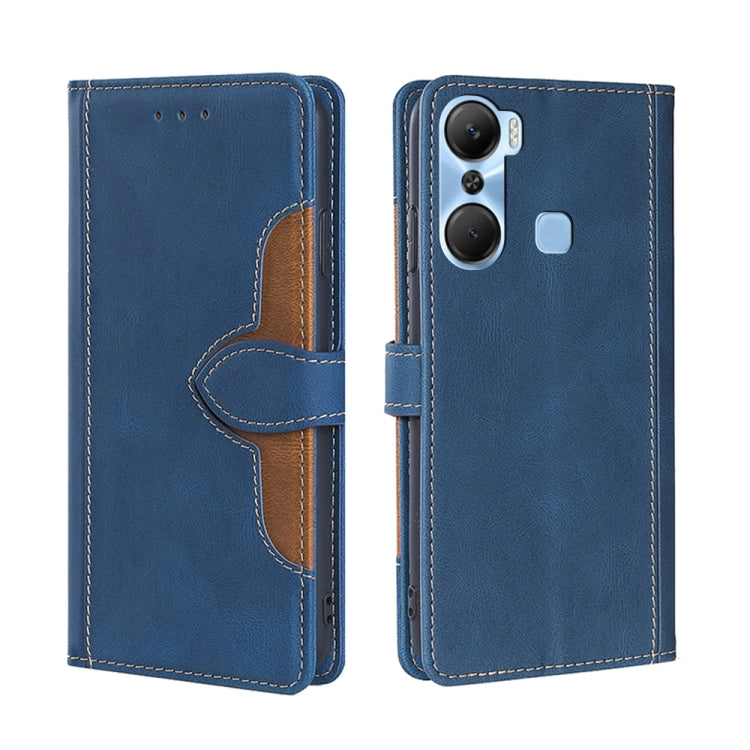 For Infinix Hot 12 Pro Skin Feel Magnetic Buckle Leather Phone Case