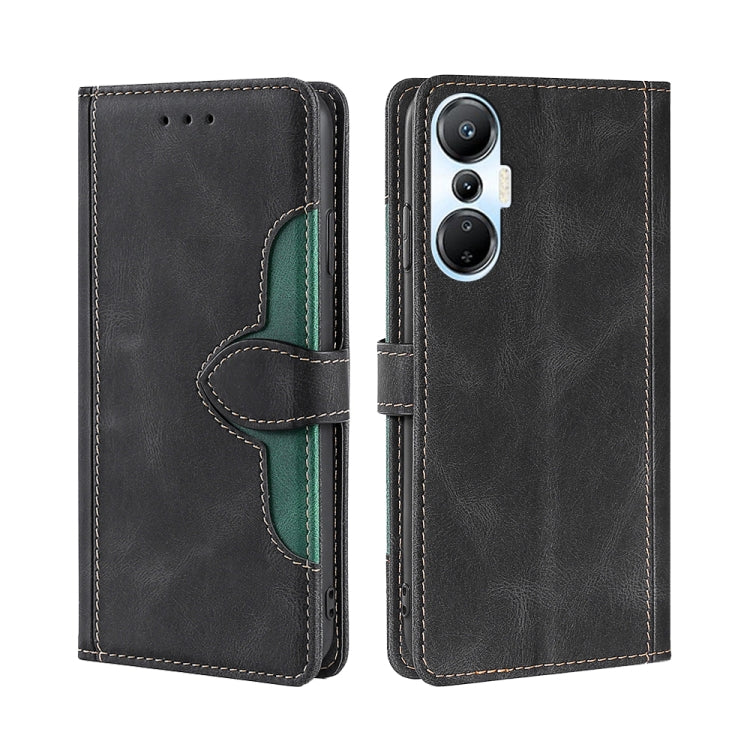 For Infinix Hot 20S Skin Feel Magnetic Buckle Leather Phone Case