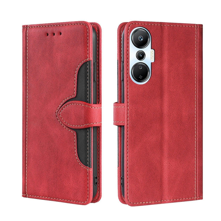 For Infinix Hot 20S Skin Feel Magnetic Buckle Leather Phone Case
