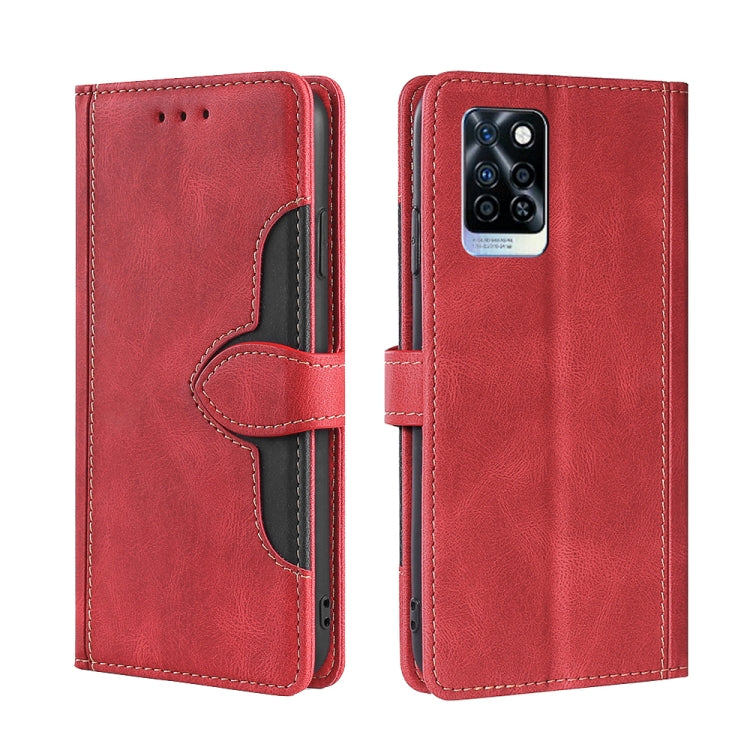 For Infinix Note 10 Pro Skin Feel Magnetic Buckle Leather Phone Case