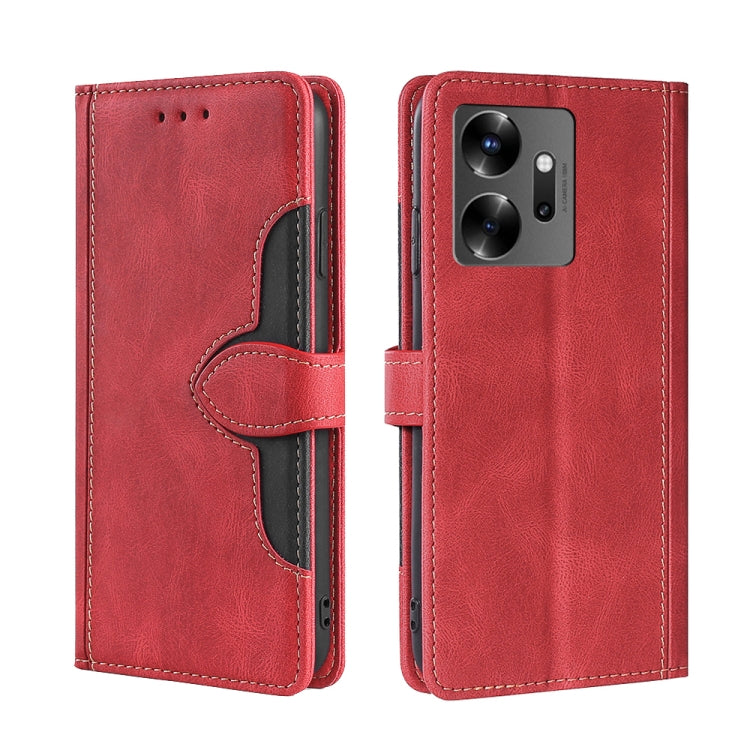 For Infinix Zero 20 Skin Feel Magnetic Buckle Leather Phone Case