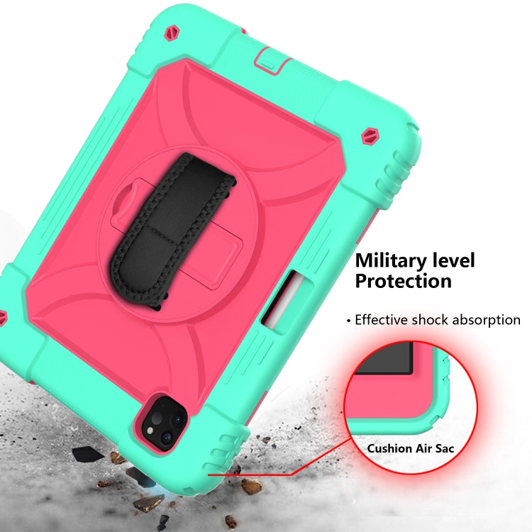For iPad Pro 11 (2020) Shockproof  PC + Silicone Combination Tablet Case with Holder & Hand Strap & Shoulder strap
