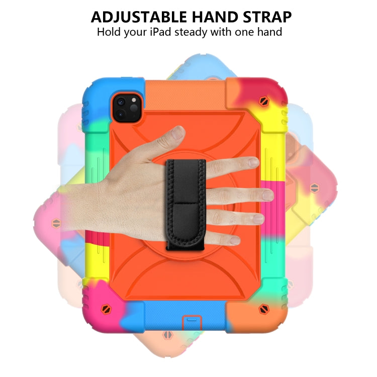 For iPad Pro 11 (2020) Shockproof  PC + Silicone Combination Tablet Case with Holder & Hand Strap & Shoulder strap