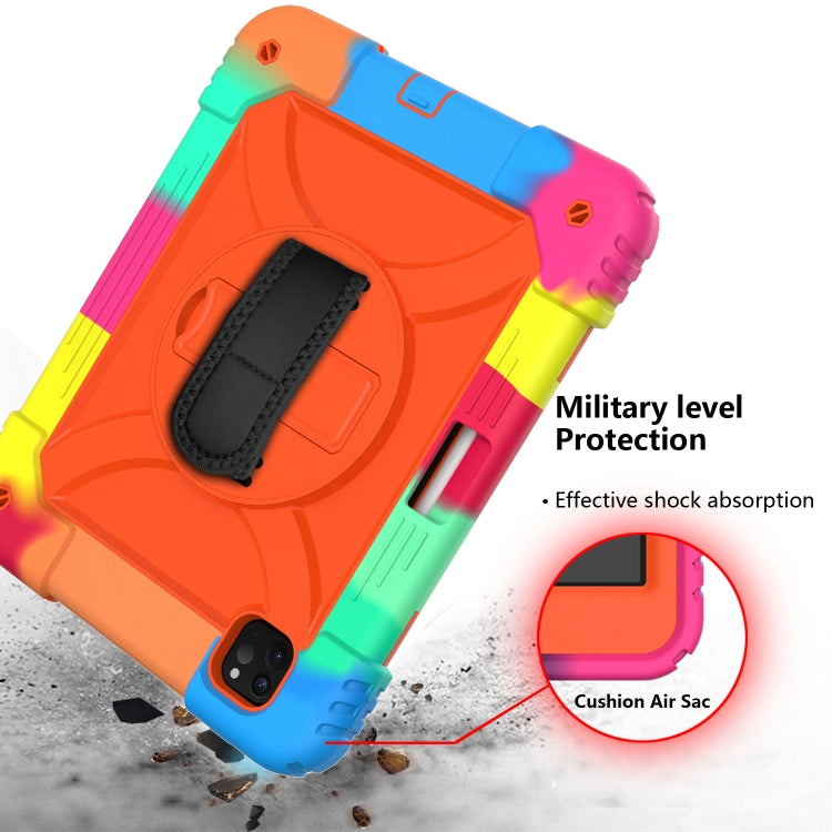 For iPad Pro 11 (2020) Shockproof  PC + Silicone Combination Tablet Case with Holder & Hand Strap & Shoulder strap