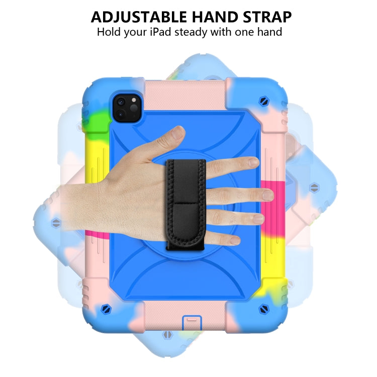 For iPad Pro 11 (2020) Shockproof  PC + Silicone Combination Tablet Case with Holder & Hand Strap & Shoulder strap