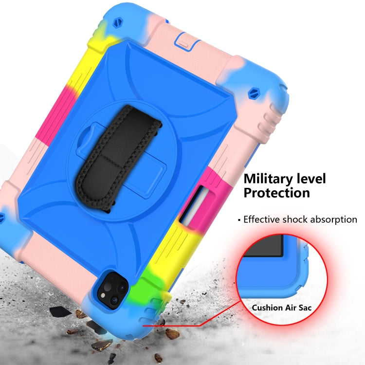 For iPad Pro 11 (2020) Shockproof  PC + Silicone Combination Tablet Case with Holder & Hand Strap & Shoulder strap