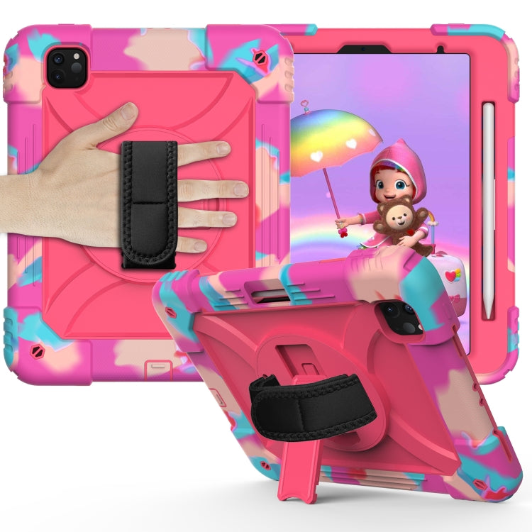 For iPad Pro 11 (2020) Shockproof  PC + Silicone Combination Tablet Case with Holder & Hand Strap & Shoulder strap