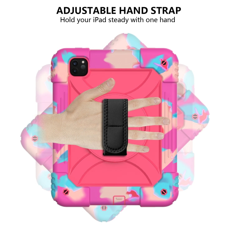 For iPad Pro 11 (2020) Shockproof  PC + Silicone Combination Tablet Case with Holder & Hand Strap & Shoulder strap