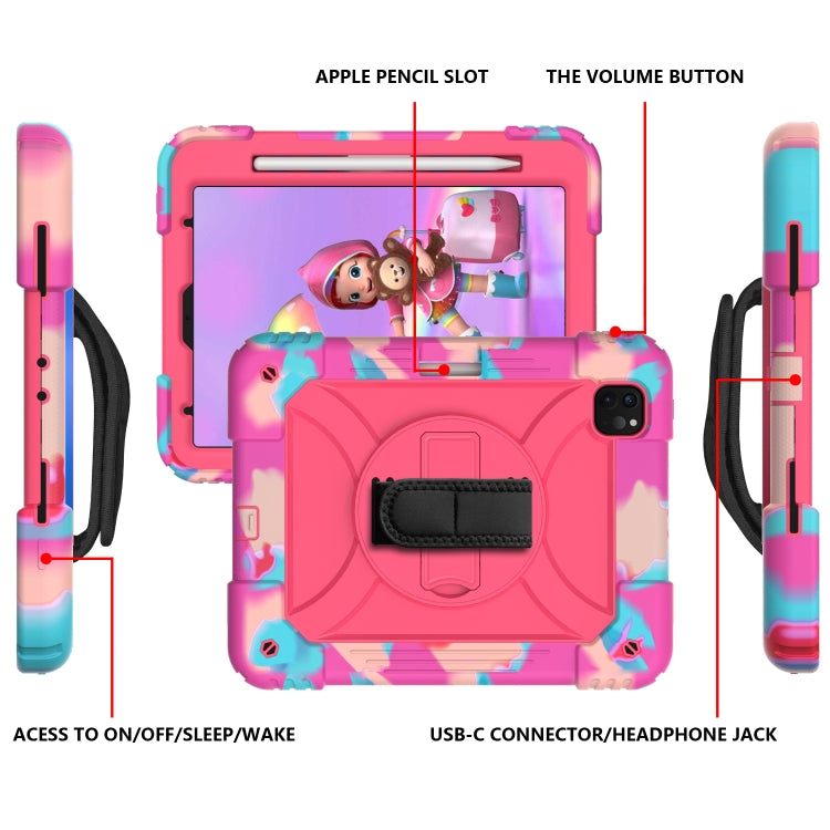 For iPad Pro 11 (2020) Shockproof  PC + Silicone Combination Tablet Case with Holder & Hand Strap & Shoulder strap