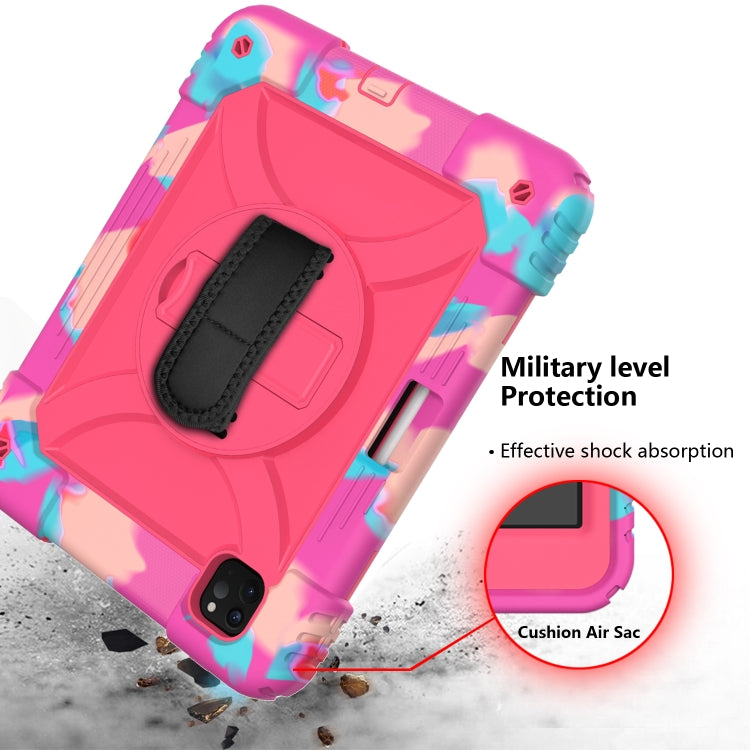 For iPad Pro 11 (2020) Shockproof  PC + Silicone Combination Tablet Case with Holder & Hand Strap & Shoulder strap