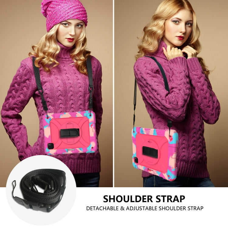 For iPad Pro 11 (2020) Shockproof  PC + Silicone Combination Tablet Case with Holder & Hand Strap & Shoulder strap