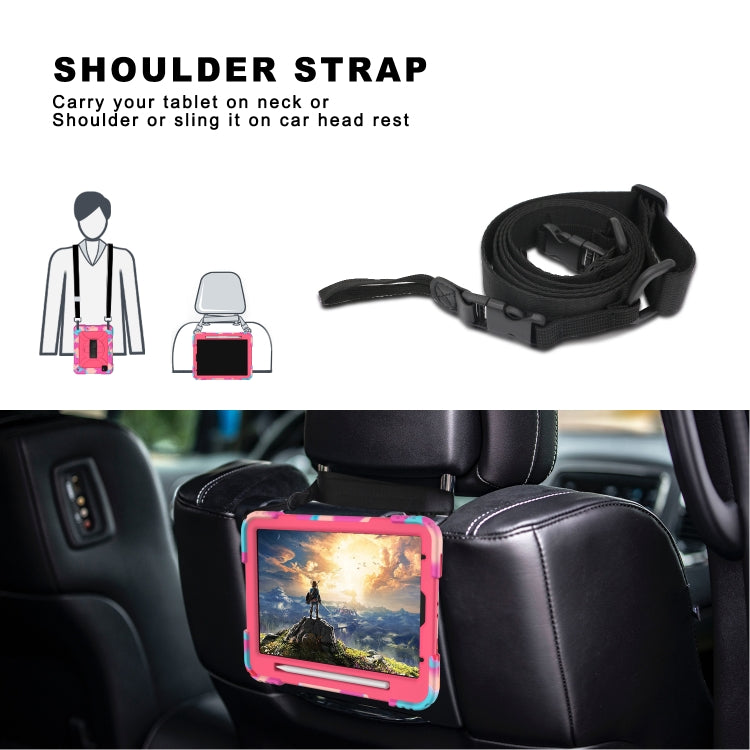For iPad Pro 11 (2020) Shockproof  PC + Silicone Combination Tablet Case with Holder & Hand Strap & Shoulder strap