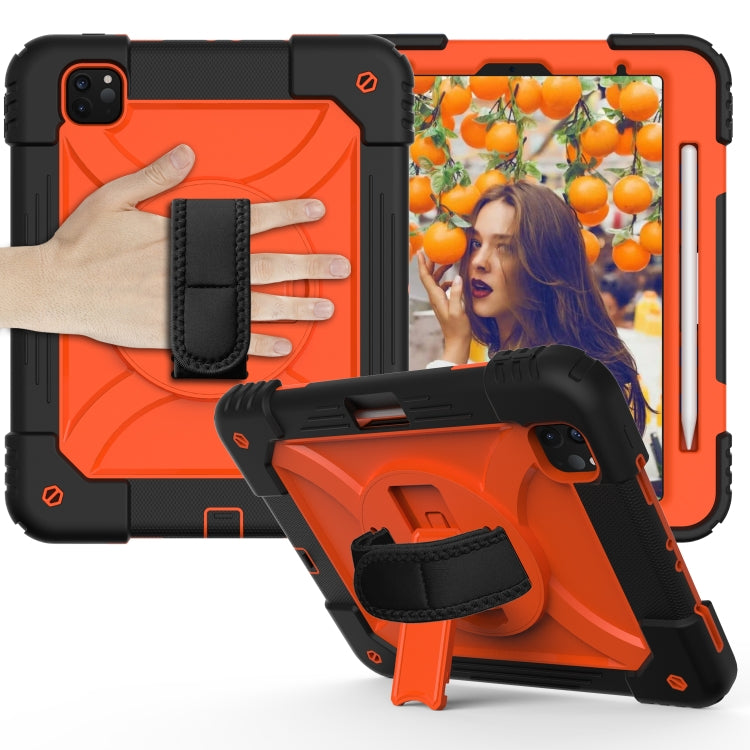 For iPad Pro 11 (2020) Shockproof  PC + Silicone Combination Tablet Case with Holder & Hand Strap & Shoulder strap