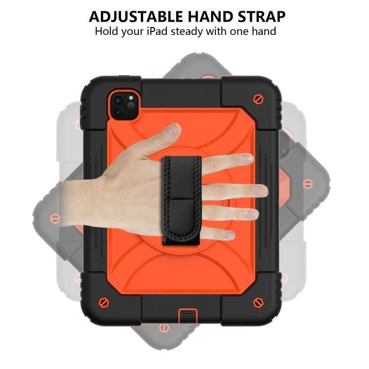 For iPad Pro 11 (2020) Shockproof  PC + Silicone Combination Tablet Case with Holder & Hand Strap & Shoulder strap