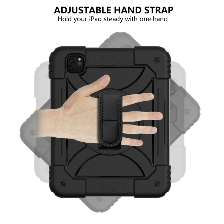 For iPad Pro 11 (2020) Shockproof  PC + Silicone Combination Tablet Case with Holder & Hand Strap & Shoulder strap