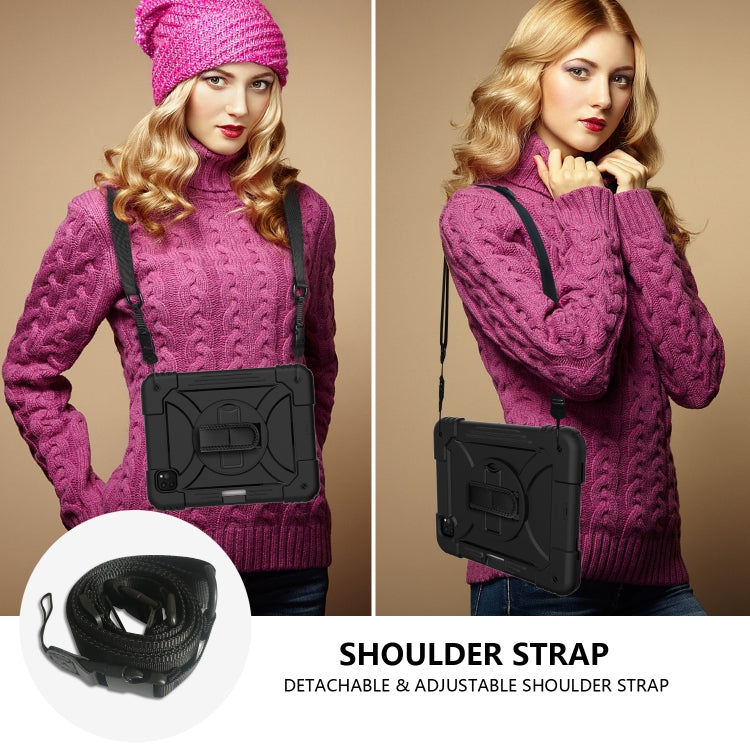 For iPad Pro 11 (2020) Shockproof  PC + Silicone Combination Tablet Case with Holder & Hand Strap & Shoulder strap