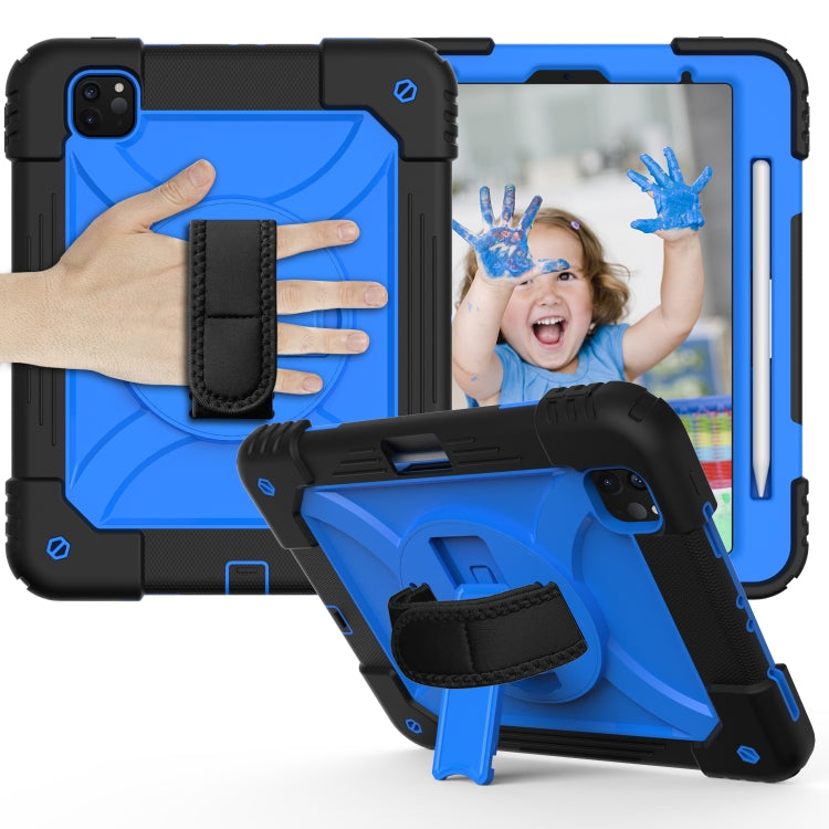 For iPad Pro 11 (2020) Shockproof  PC + Silicone Combination Tablet Case with Holder & Hand Strap & Shoulder strap