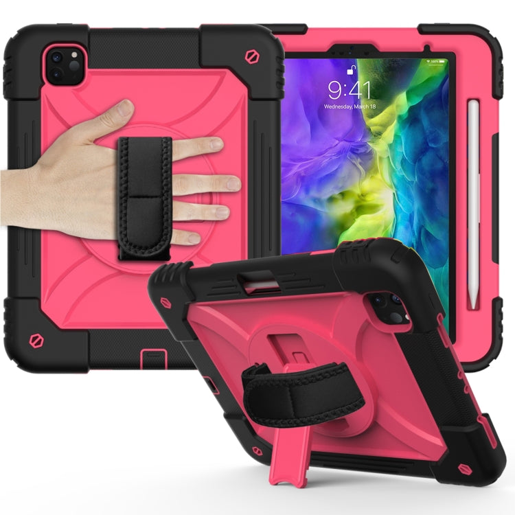 For iPad Pro 11 (2020) Shockproof  PC + Silicone Combination Tablet Case with Holder & Hand Strap & Shoulder strap