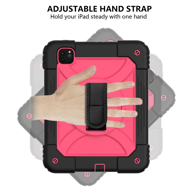 For iPad Pro 11 (2020) Shockproof  PC + Silicone Combination Tablet Case with Holder & Hand Strap & Shoulder strap