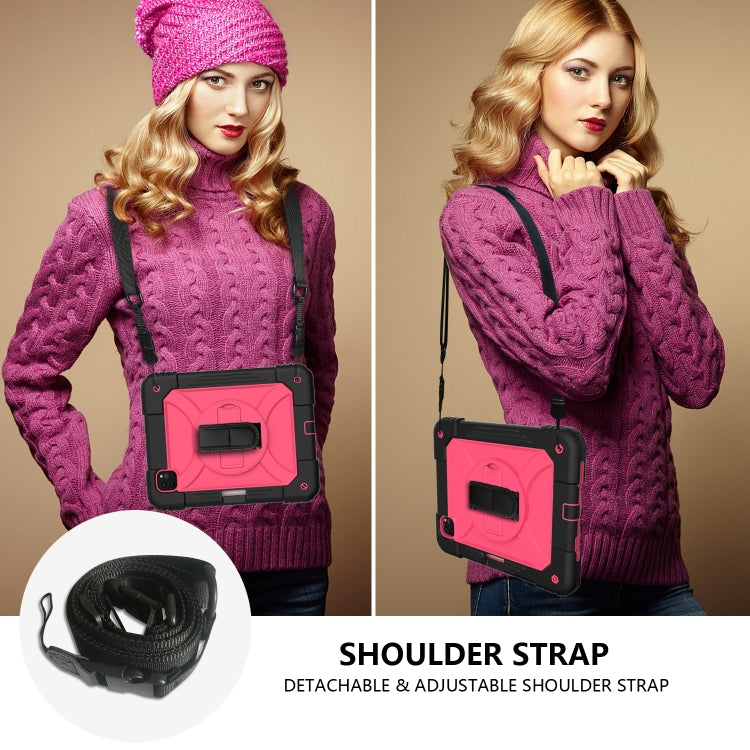 For iPad Pro 11 (2020) Shockproof  PC + Silicone Combination Tablet Case with Holder & Hand Strap & Shoulder strap