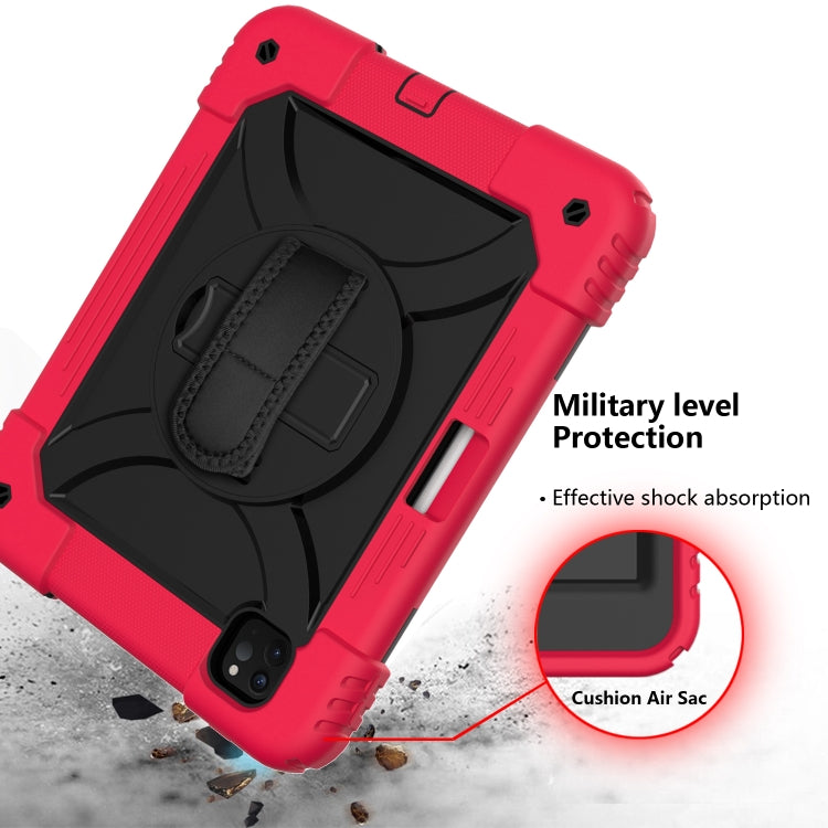 For iPad Pro 11 (2020) Shockproof  PC + Silicone Combination Tablet Case with Holder & Hand Strap & Shoulder strap