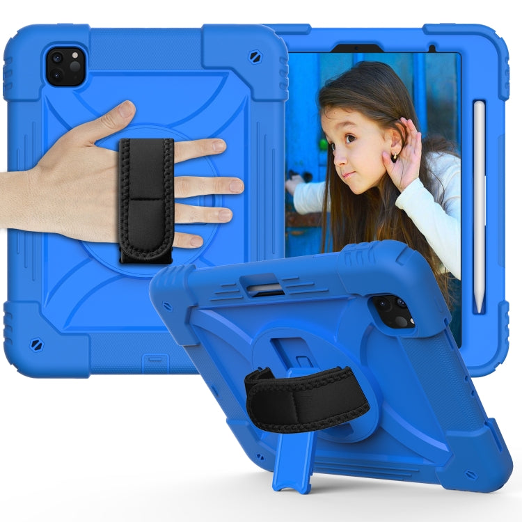 For iPad Pro 11 (2020) Shockproof  PC + Silicone Combination Tablet Case with Holder & Hand Strap & Shoulder strap