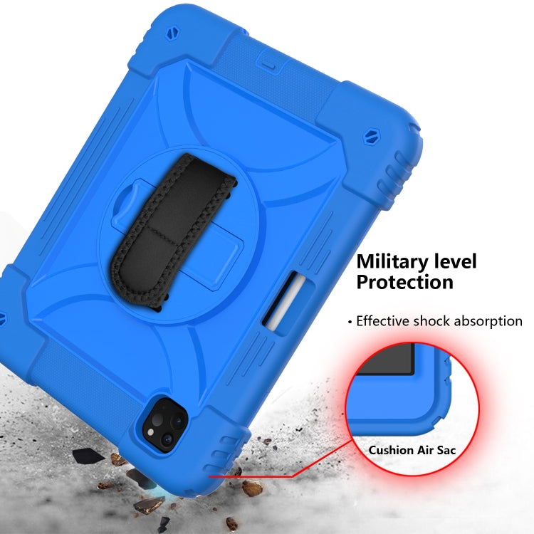 For iPad Pro 11 (2020) Shockproof  PC + Silicone Combination Tablet Case with Holder & Hand Strap & Shoulder strap