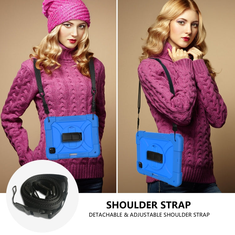 For iPad Pro 11 (2020) Shockproof  PC + Silicone Combination Tablet Case with Holder & Hand Strap & Shoulder strap