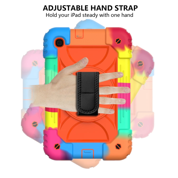 For Samsung Galaxy Tab A 8.4 (2020) Shockproof  PC + Silicone Combination Case with Holder & Hand Strap & Shoulder strap