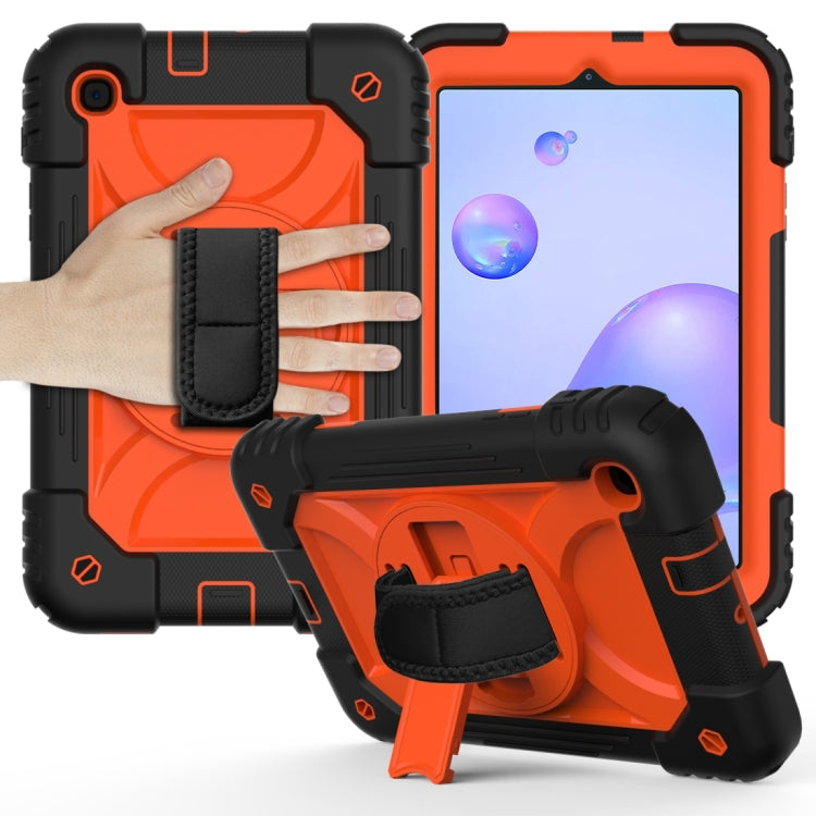 For Samsung Galaxy Tab A 8.4 (2020) Shockproof  PC + Silicone Combination Case with Holder & Hand Strap & Shoulder strap