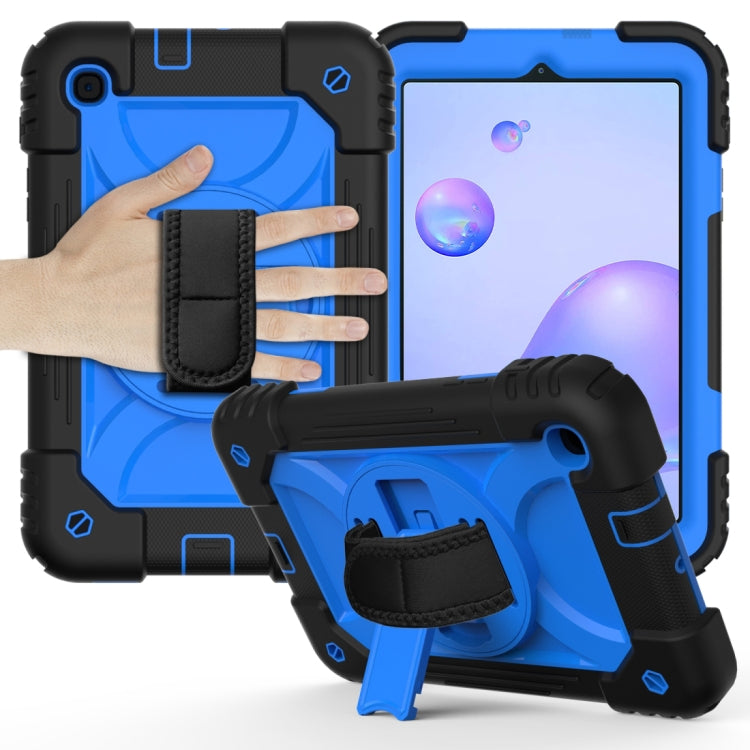 For Samsung Galaxy Tab A 8.4 (2020) Shockproof  PC + Silicone Combination Case with Holder & Hand Strap & Shoulder strap