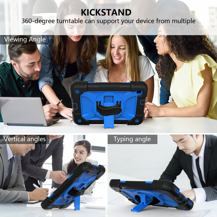 For Samsung Galaxy Tab A 8.4 (2020) Shockproof  PC + Silicone Combination Case with Holder & Hand Strap & Shoulder strap