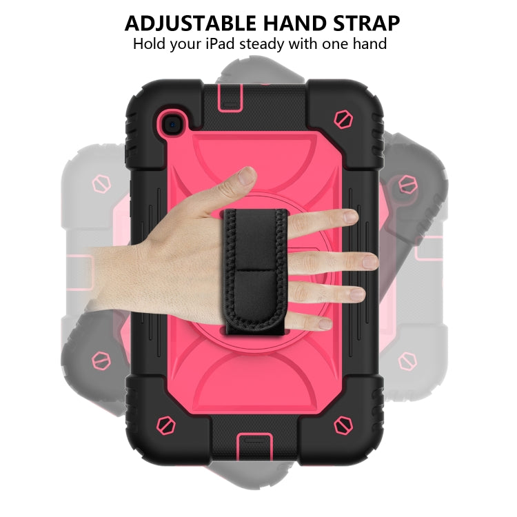 For Samsung Galaxy Tab A 8.4 (2020) Shockproof  PC + Silicone Combination Case with Holder & Hand Strap & Shoulder strap