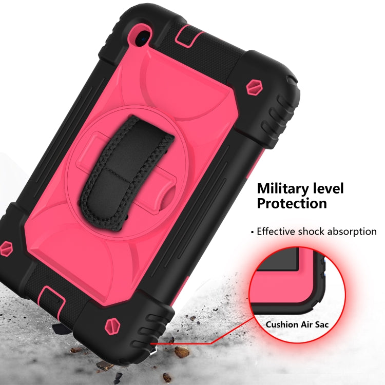For Samsung Galaxy Tab A 8.4 (2020) Shockproof  PC + Silicone Combination Case with Holder & Hand Strap & Shoulder strap