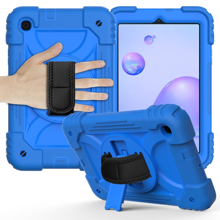 For Samsung Galaxy Tab A 8.4 (2020) Shockproof  PC + Silicone Combination Case with Holder & Hand Strap & Shoulder strap