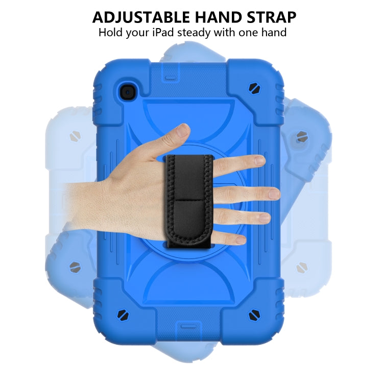 For Samsung Galaxy Tab A 8.4 (2020) Shockproof  PC + Silicone Combination Case with Holder & Hand Strap & Shoulder strap