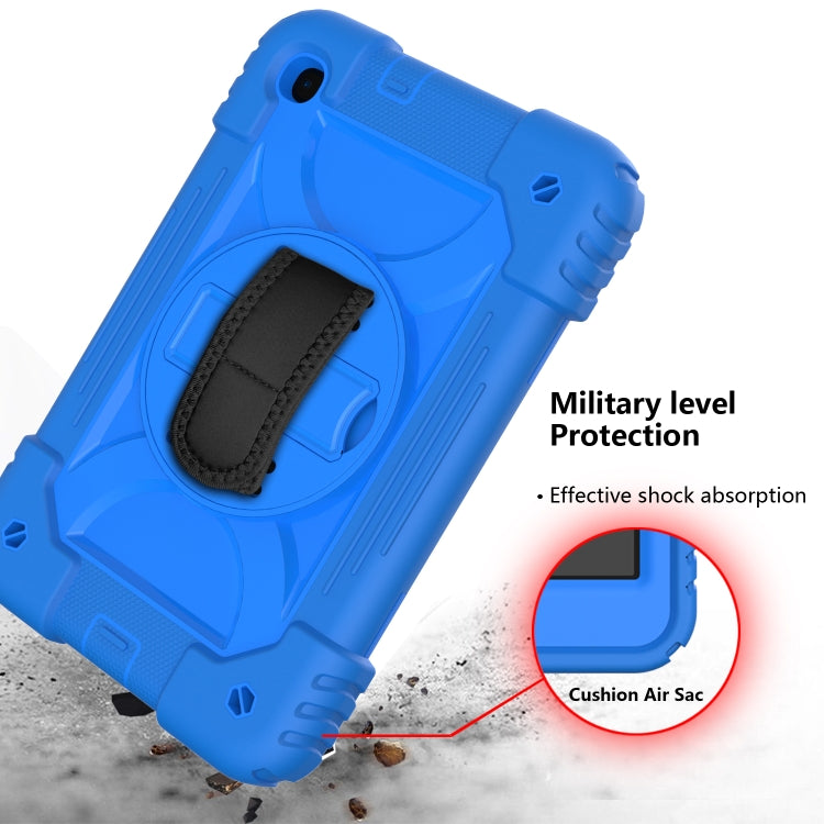 For Samsung Galaxy Tab A 8.4 (2020) Shockproof  PC + Silicone Combination Case with Holder & Hand Strap & Shoulder strap