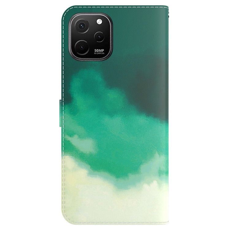 For Huawei nova Y61 / Enjoy 50z Watercolor Pattern Flip Leather Phone Case