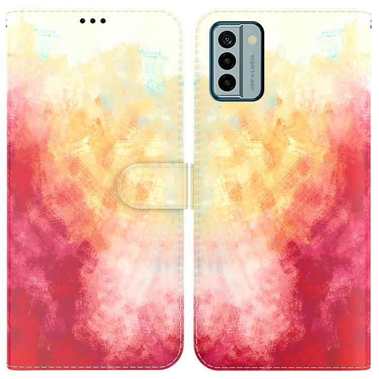 For Nokia G22 Watercolor Pattern Flip Leather Phone Case