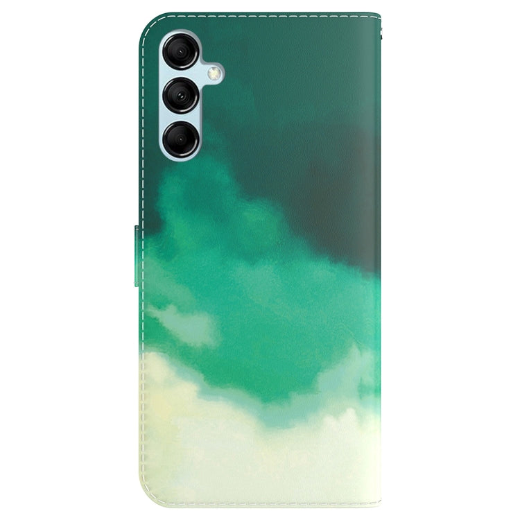 For Samsung Galaxy M14 Watercolor Pattern Flip Leather Phone Case