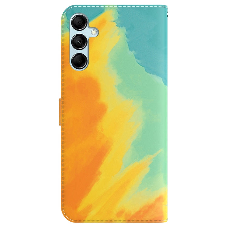 For Samsung Galaxy M14 Watercolor Pattern Flip Leather Phone Case