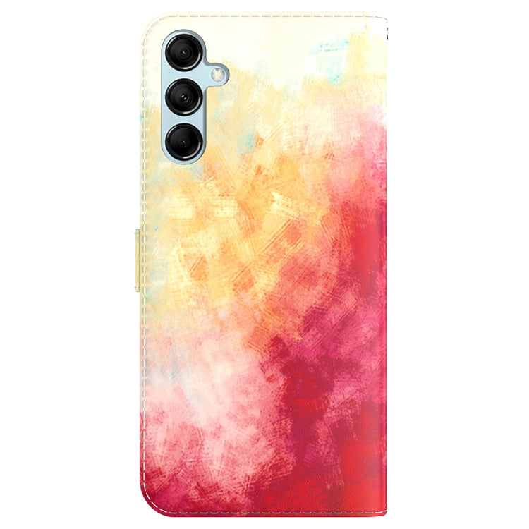 For Samsung Galaxy M14 Watercolor Pattern Flip Leather Phone Case