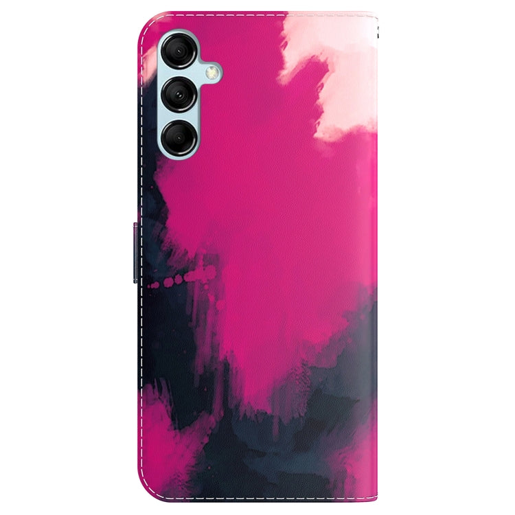 For Samsung Galaxy M14 Watercolor Pattern Flip Leather Phone Case